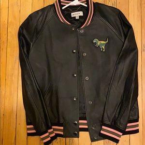 Coach 1941 Lambskin Leather Varsity Jacket w Rexy